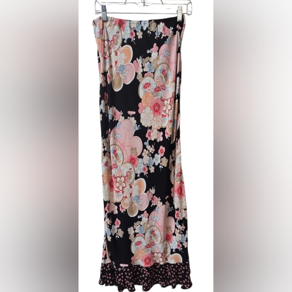 Vintage Early 90's M.L. Malik Maxi Skirt Size M - Picture 3 of 8